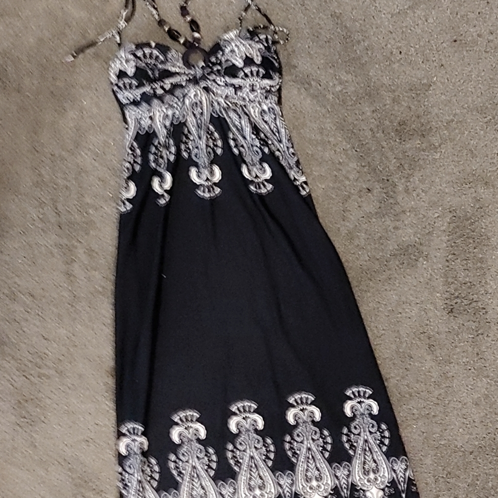 Nwot Ocean Blue size small long maxi halter dress